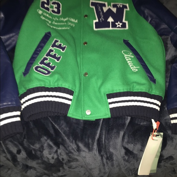 Brand New OFF WHITE VARCITY JACKET - Picture 2 of 7